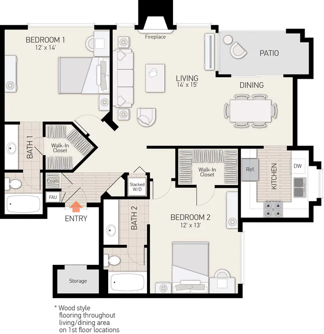 Unit 5317 5217 floor plan